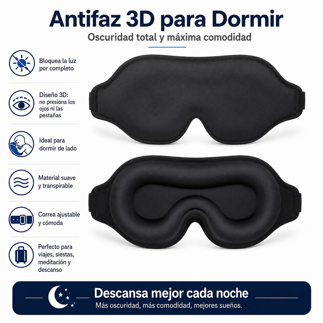 Antifaz para descansar